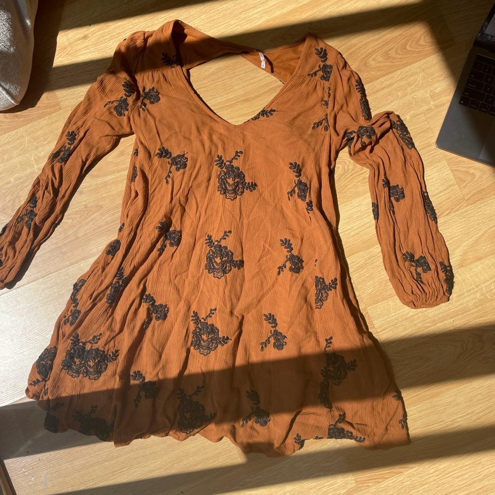 Free People Whimsical Long Sleeve Dress